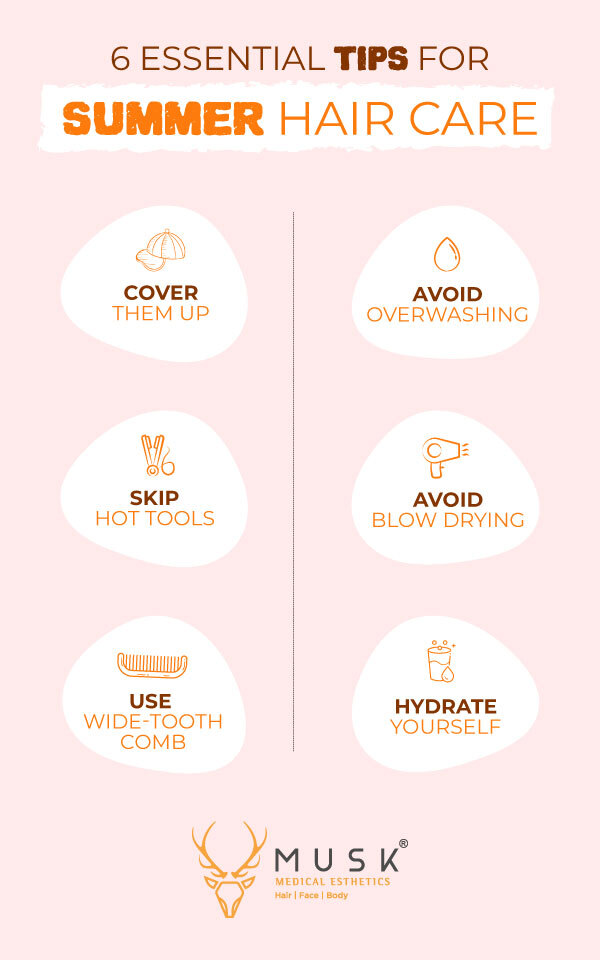 6-Essential-Tips-For-Summer-Hair-Care-infographic