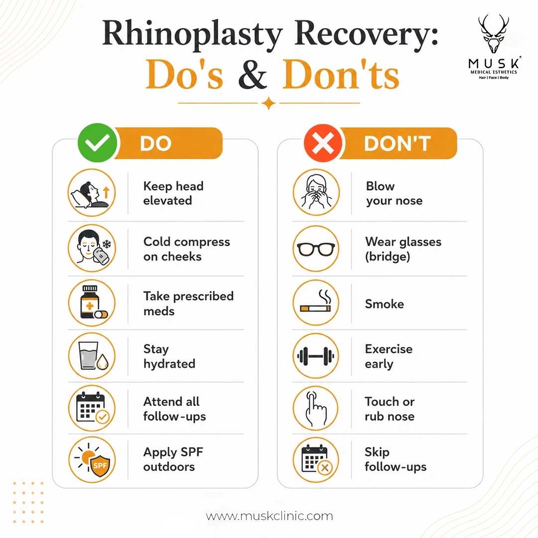 Rhinoplasty Recovery Do's and Don'ts